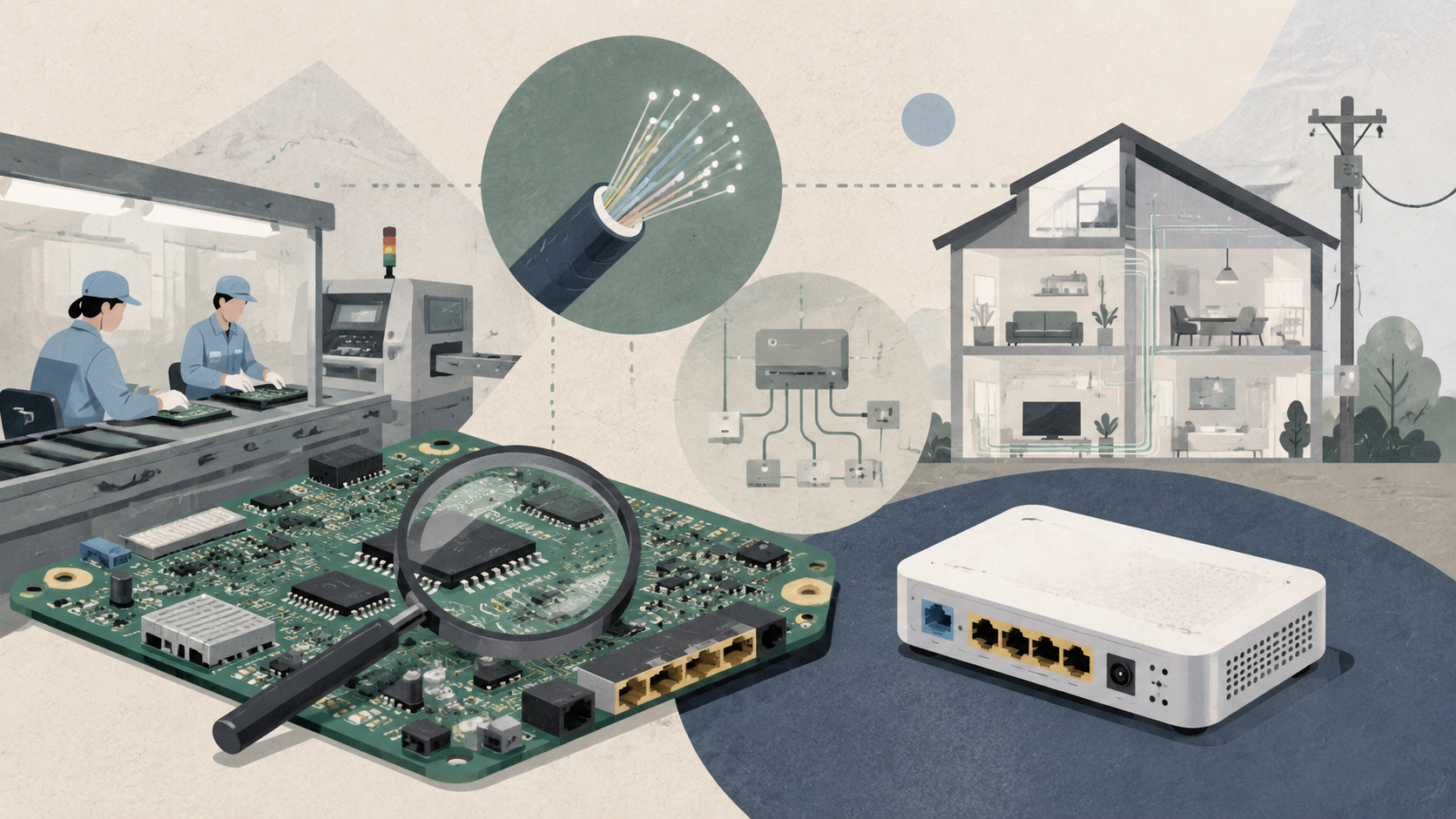Editorial diagram for ONU PCBA Supplier Guide for FTTH Manufacturers
